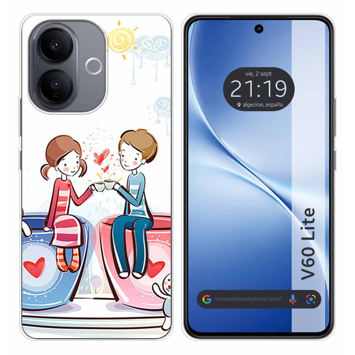 Funda Silicona para Vivo V60 Lite 5G diseño...