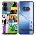 Funda Silicona para Vivo V60 Lite 5G diseño Comic Dibujos