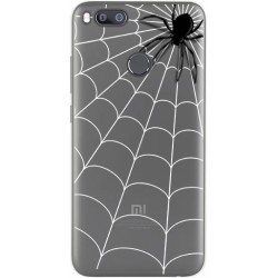 Funda Gel Transparente para Xiaomi Mi 5X / Mi A1 Diseño Araña Dibujos