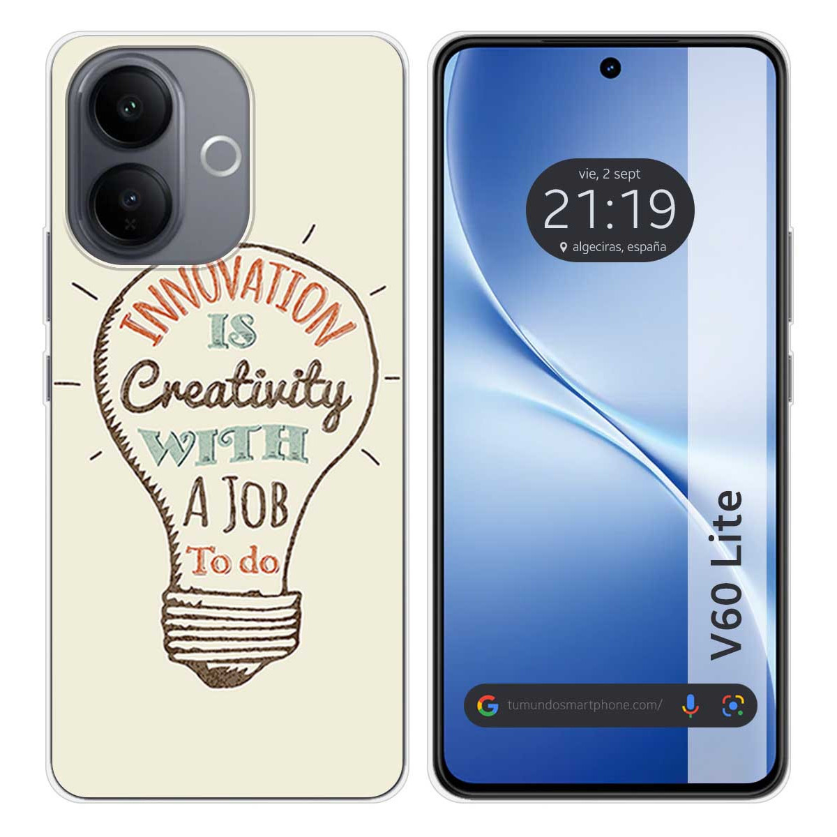 Funda Silicona para Vivo V60 Lite 5G diseño...