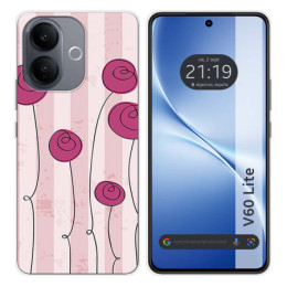 Funda Silicona para Vivo V60 Lite 5G diseño Flores...