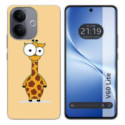 Funda Silicona para Vivo V60 Lite 5G diseño Jirafa Dibujos