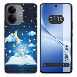 Funda Silicona para Vivo V60 Lite 5G diseño Libro Cuentos...