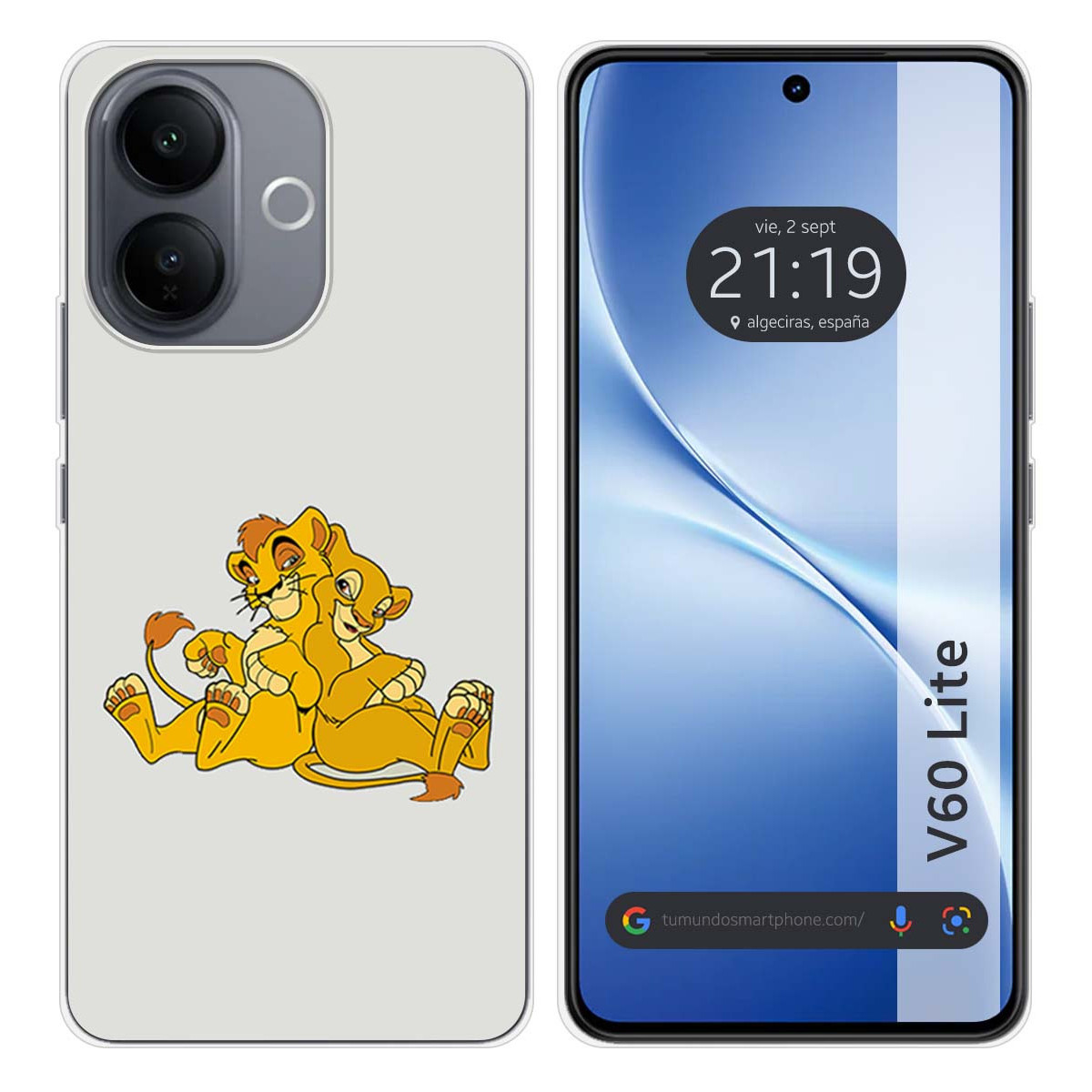 Funda Silicona para Vivo V60 Lite 5G diseño...