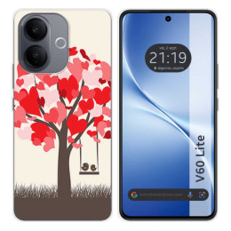 Funda Silicona para Vivo V60 Lite 5G diseño Pajaritos...
