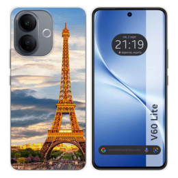 Funda Silicona para Vivo V60 Lite 5G diseño Paris Dibujos