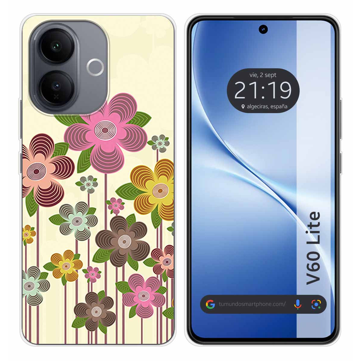 Funda Silicona para Vivo V60 Lite 5G diseño...