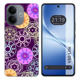 Funda Silicona para Vivo V60 Lite 5G diseño Radial Dibujos