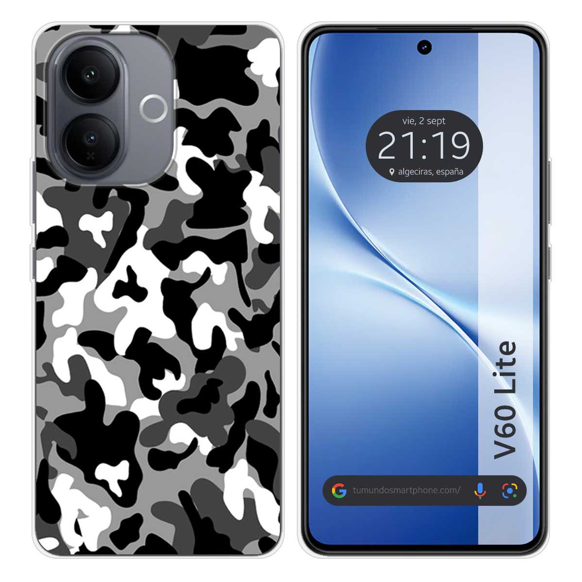 Funda Silicona para Vivo V60 Lite 5G diseño...
