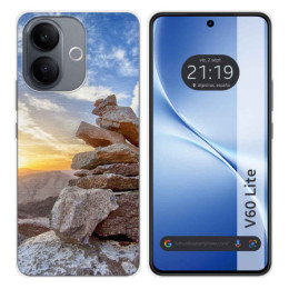 Funda Silicona para Vivo V60 Lite 5G diseño Sunset Dibujos