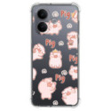 Funda Silicona Antigolpes para Vivo V60 Lite 5G diseño Cerdos Dibujos
