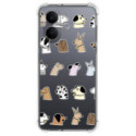 Funda Silicona Antigolpes para Vivo V60 Lite 5G diseño Perros Dibujos