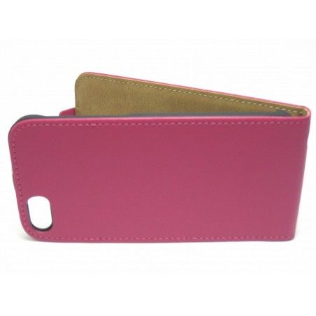 Funda Piel Premium Ultra-Slim Iphone 5C Rosa / Fucsia