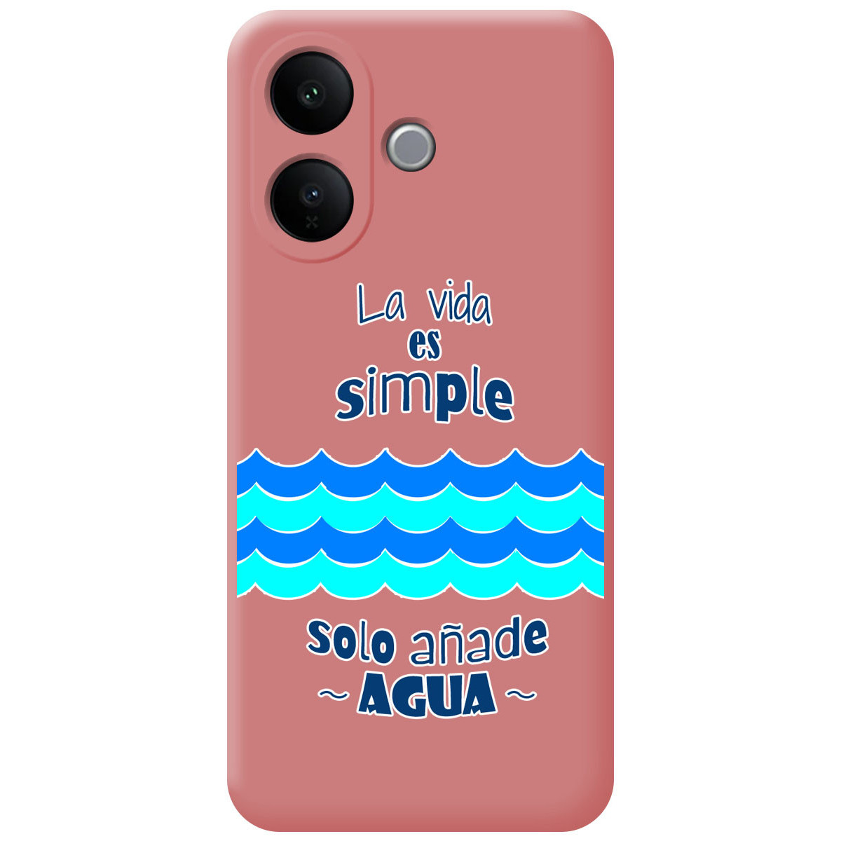 Funda Silicona Líquida Rosa para Vivo V60 Lite...