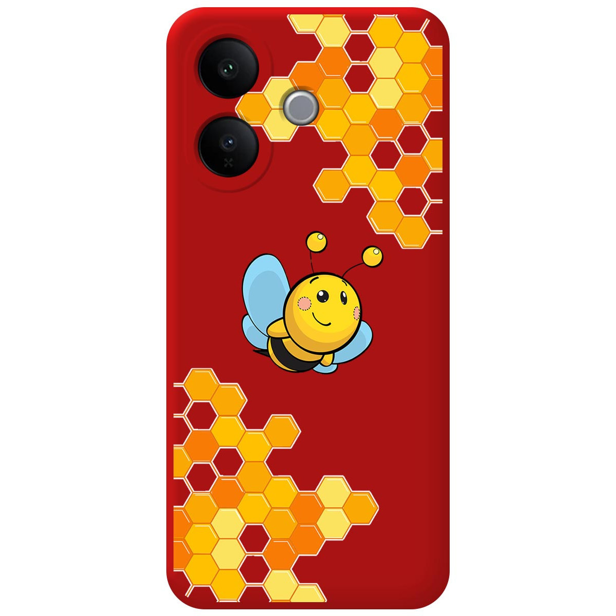 Funda Silicona Líquida Roja para Vivo V60 Lite...