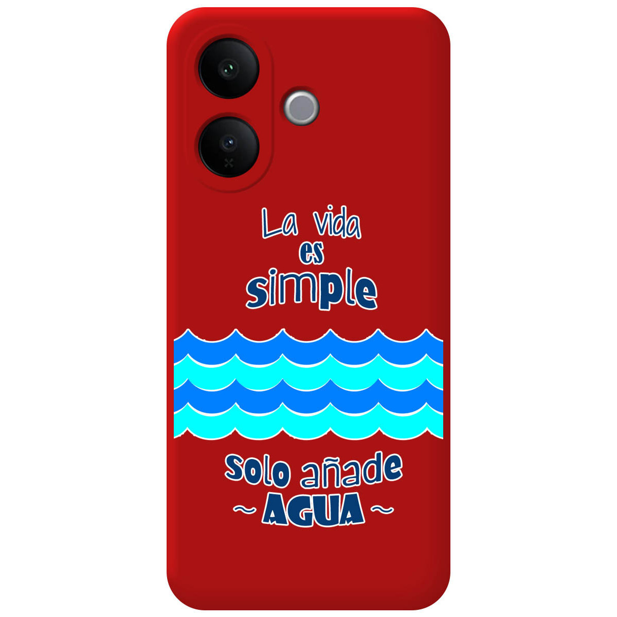 Funda Silicona Líquida Roja para Vivo V60 Lite...