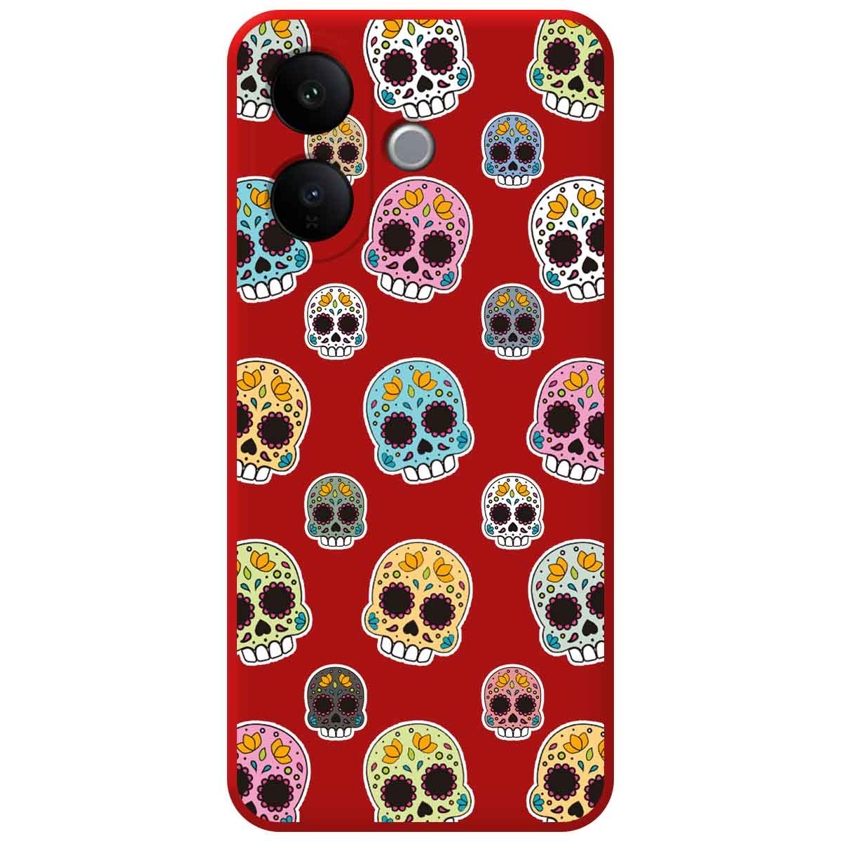 Funda Silicona Líquida Roja para Vivo V60 Lite...