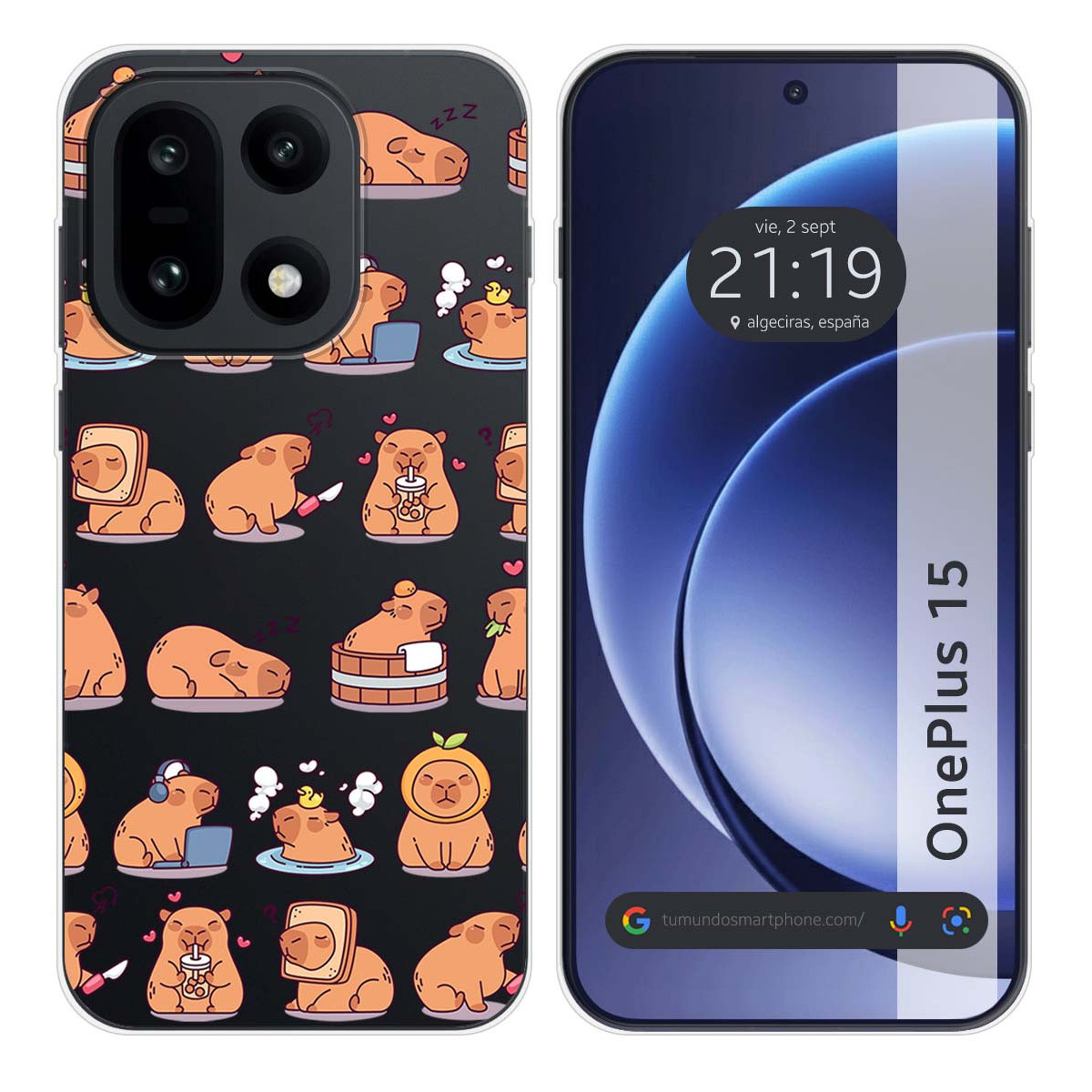 Funda Silicona Transparente para OnePlus 15 5G...