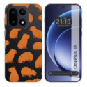 Funda Silicona Transparente para OnePlus 15 5G diseño Capibara 02 Dibujos