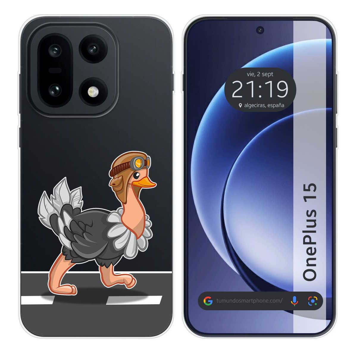 Funda Silicona Transparente para OnePlus 15 5G...