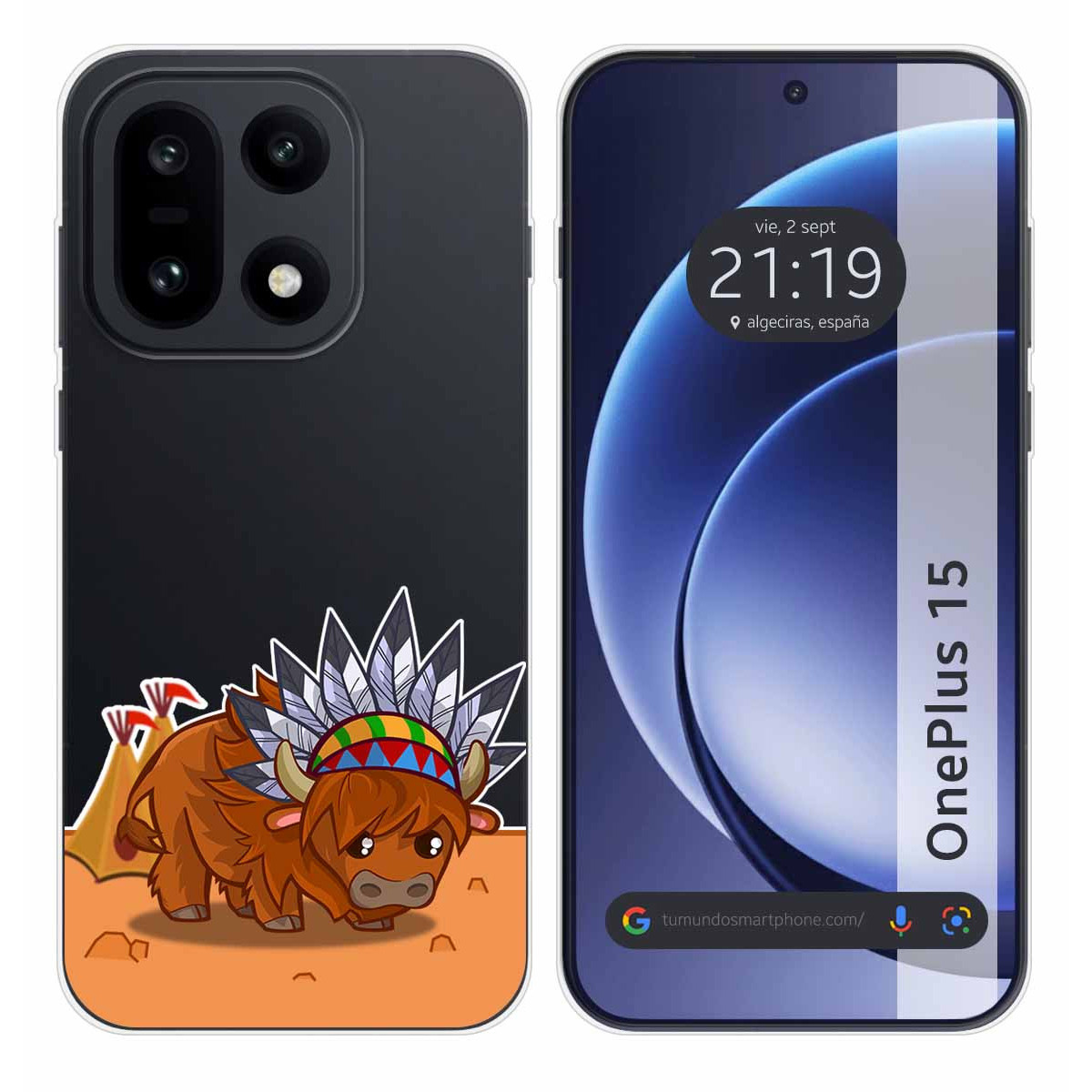 Funda Silicona Transparente para OnePlus 15 5G...