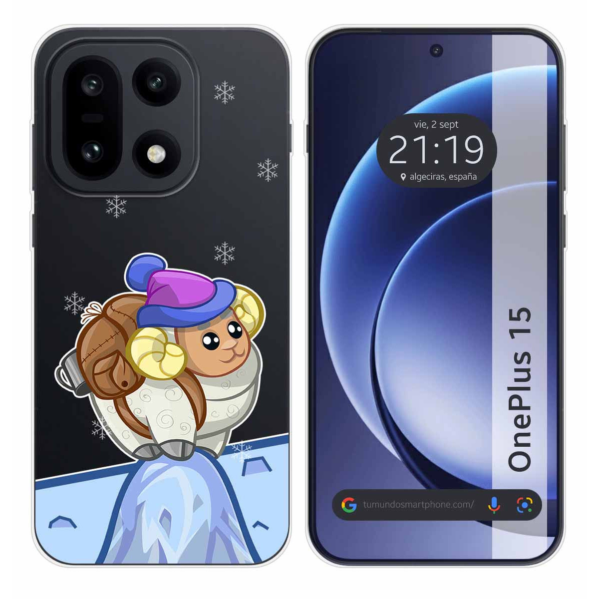 Funda Silicona Transparente para OnePlus 15 5G...