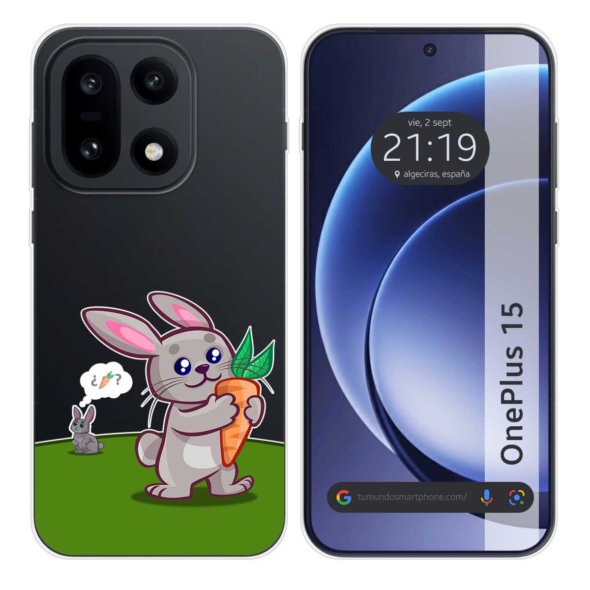 Funda Silicona Transparente para OnePlus 15 5G...