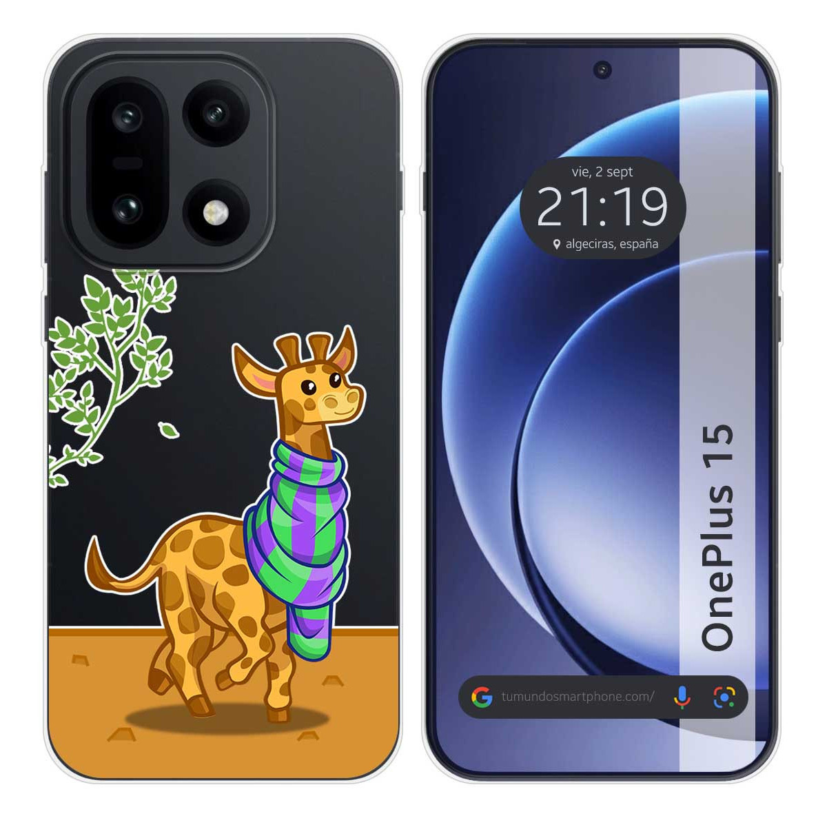 Funda Silicona Transparente para OnePlus 15 5G...