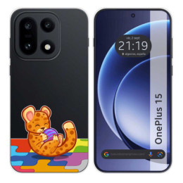 Funda Silicona Transparente para OnePlus 15 5G diseño...