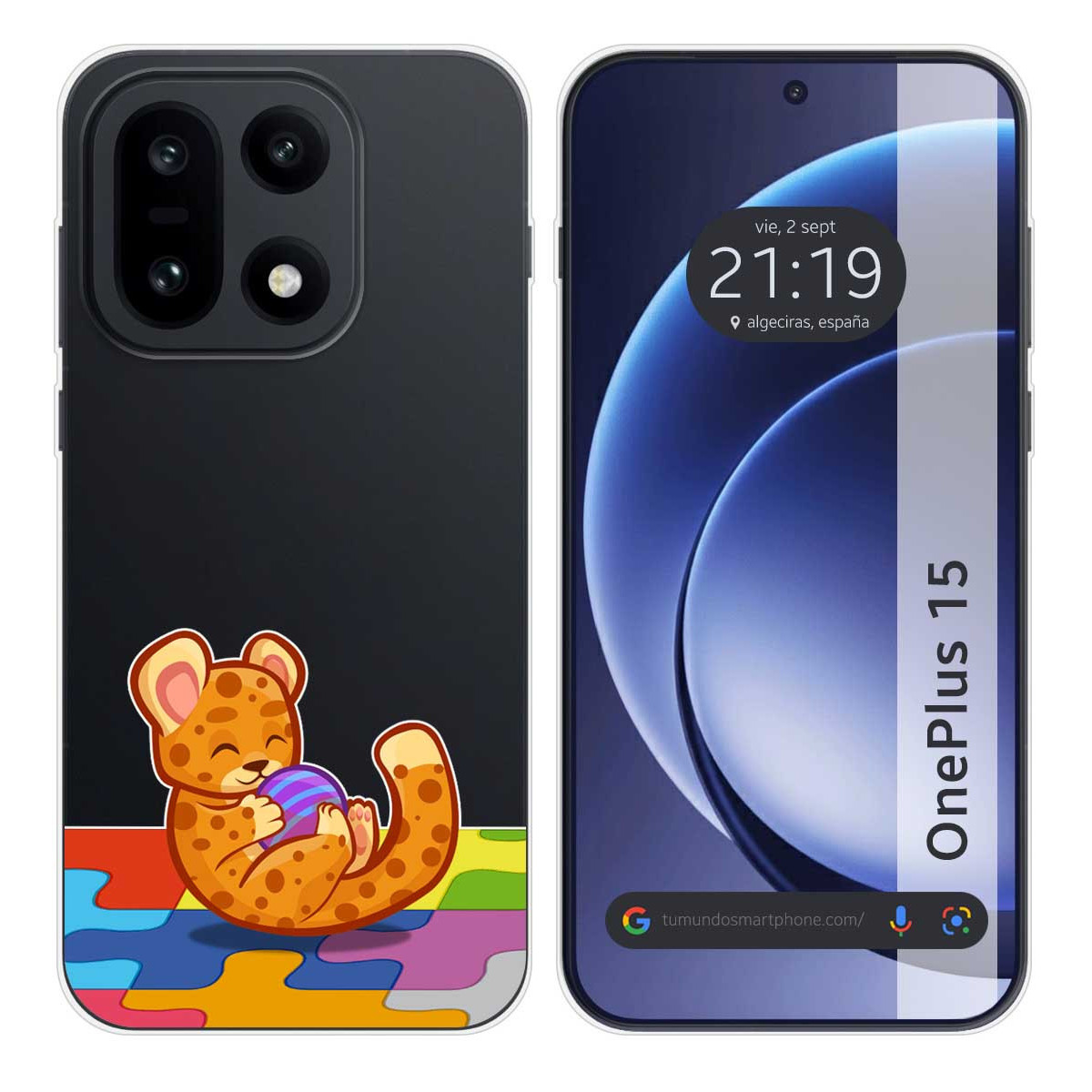 Funda Silicona Transparente para OnePlus 15 5G...