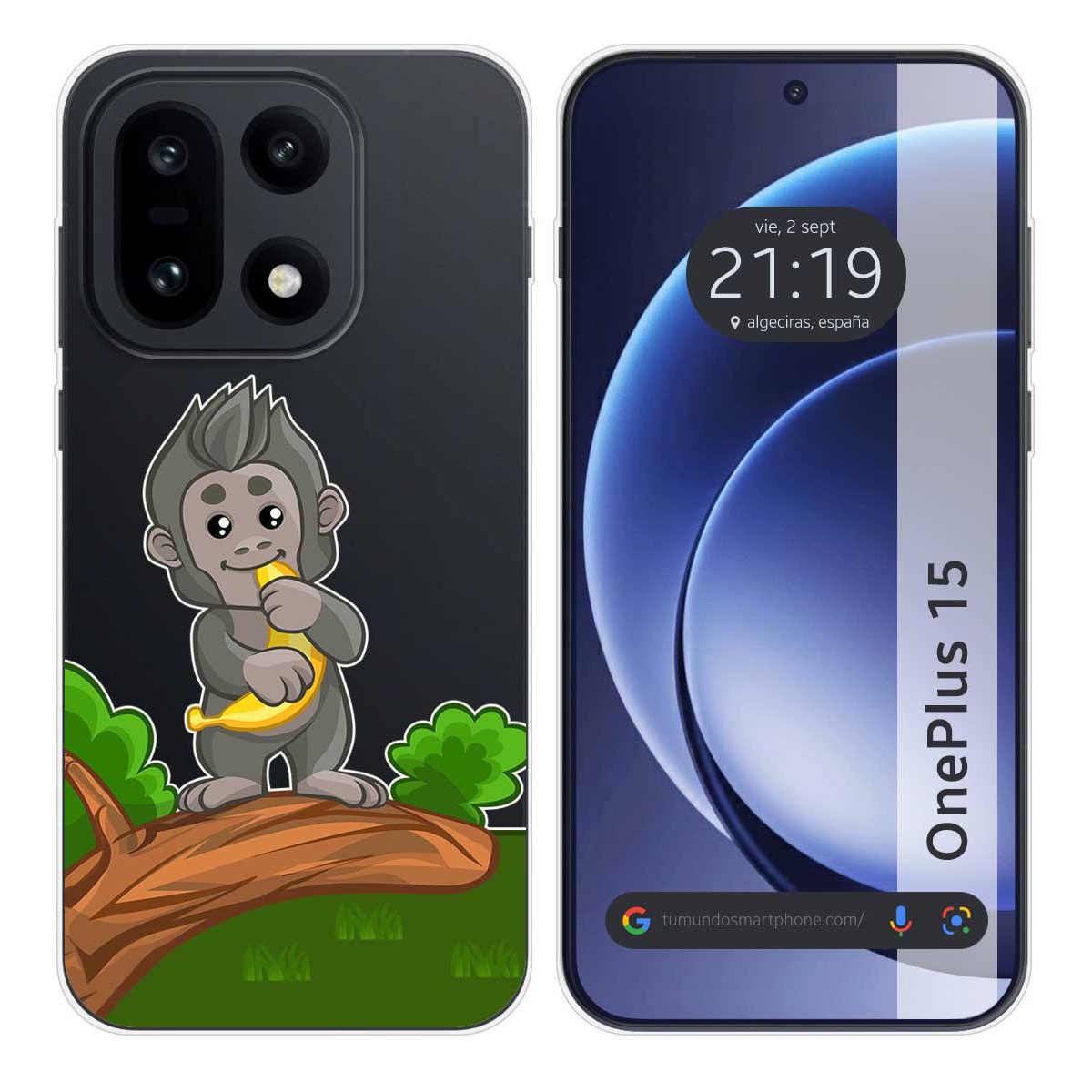 Funda Silicona Transparente para OnePlus 15 5G...