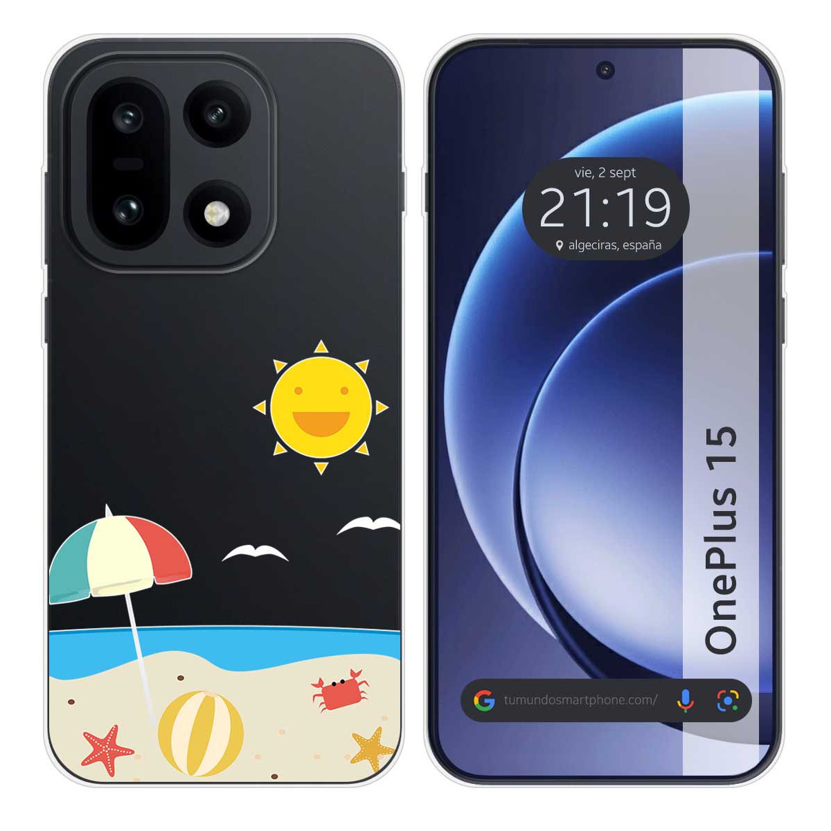 Funda Silicona Transparente para OnePlus 15 5G...