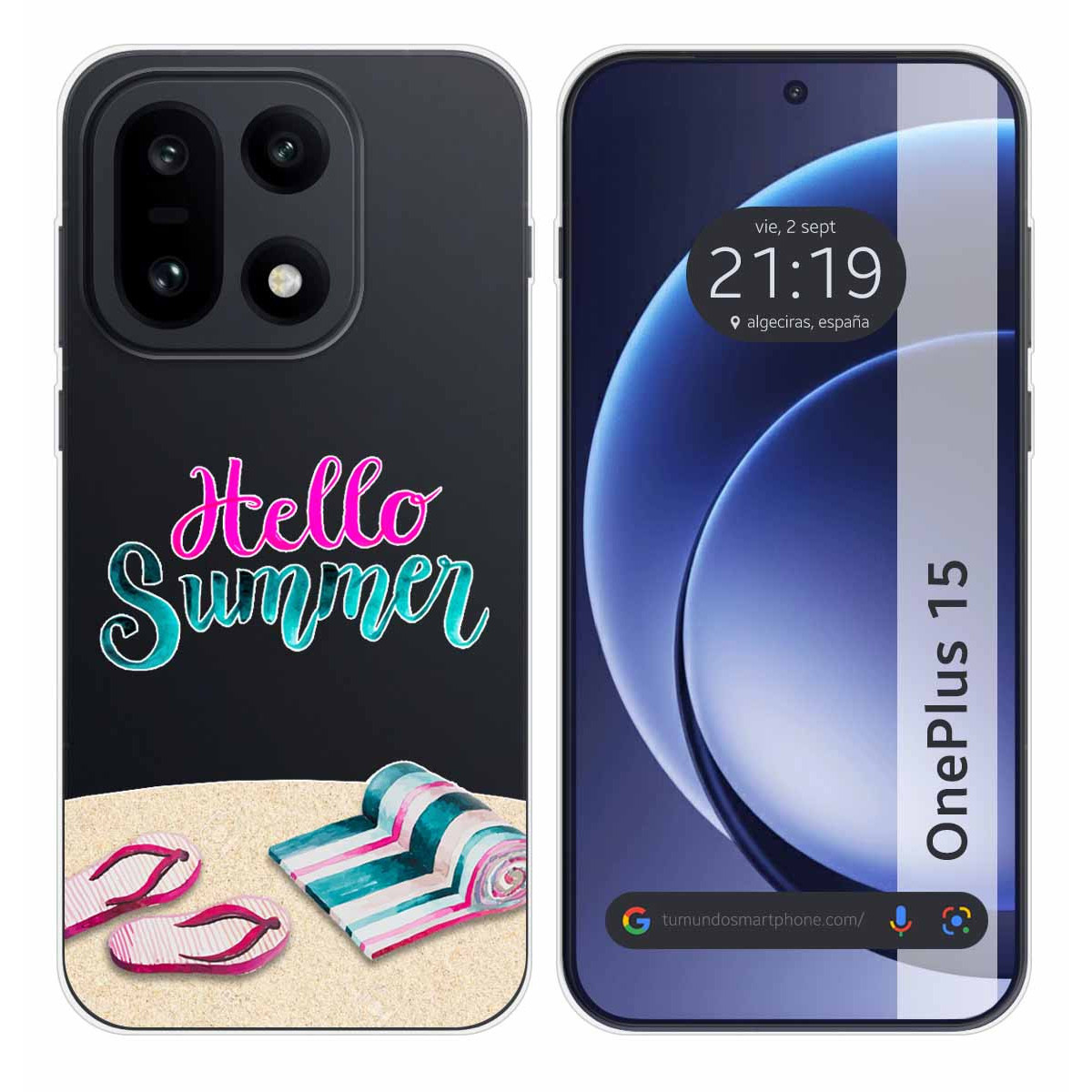 Funda Silicona Transparente para OnePlus 15 5G...