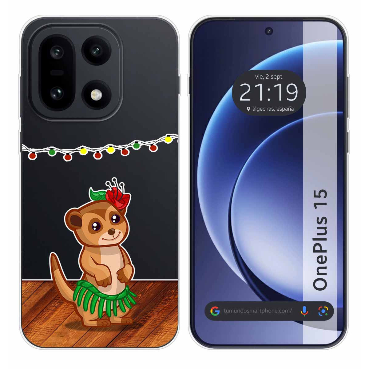 Funda Silicona Transparente para OnePlus 15 5G...