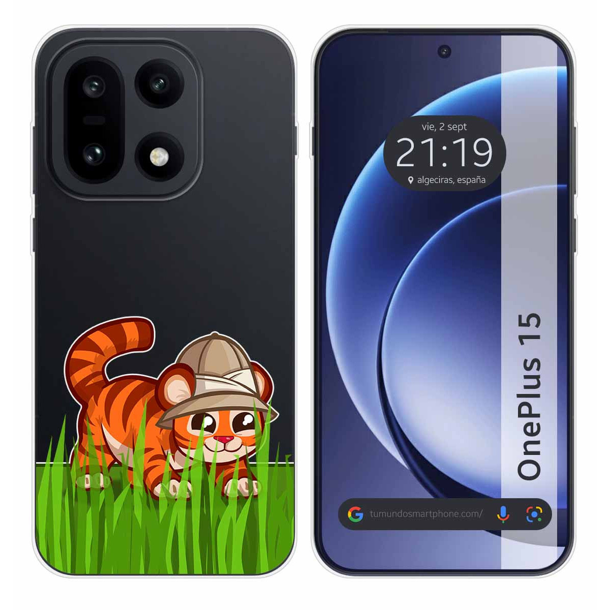 Funda Silicona Transparente para OnePlus 15 5G...