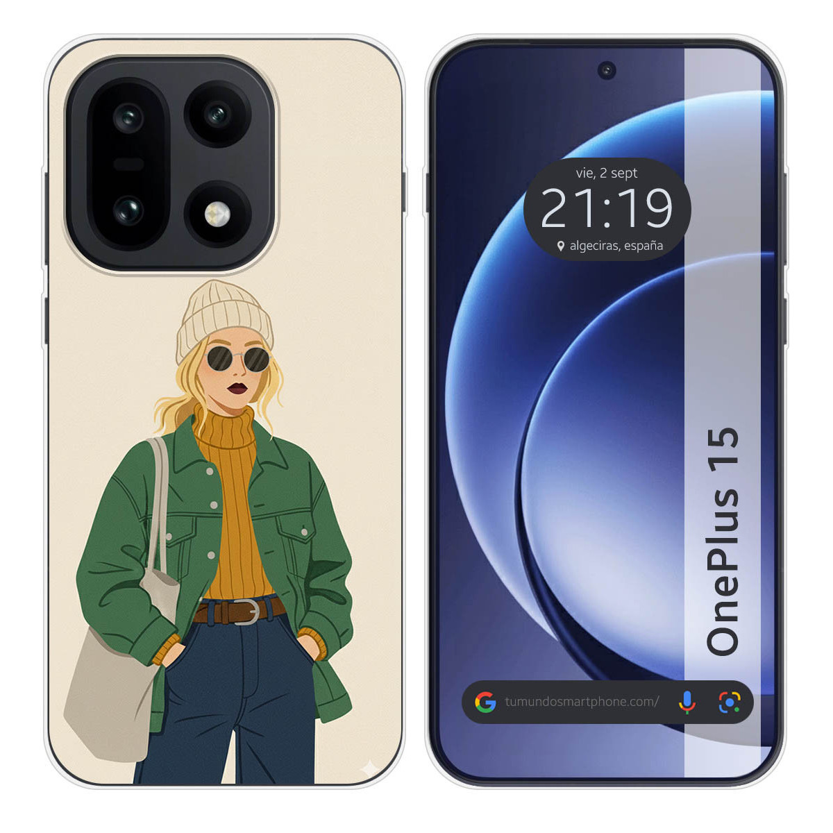 Funda Silicona para OnePlus 15 5G diseño Mujer...