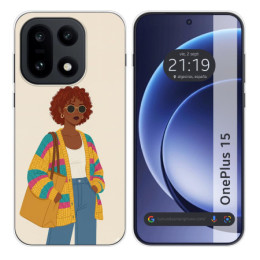 Funda Silicona para OnePlus 15 5G diseño Mujer 05 Dibujos