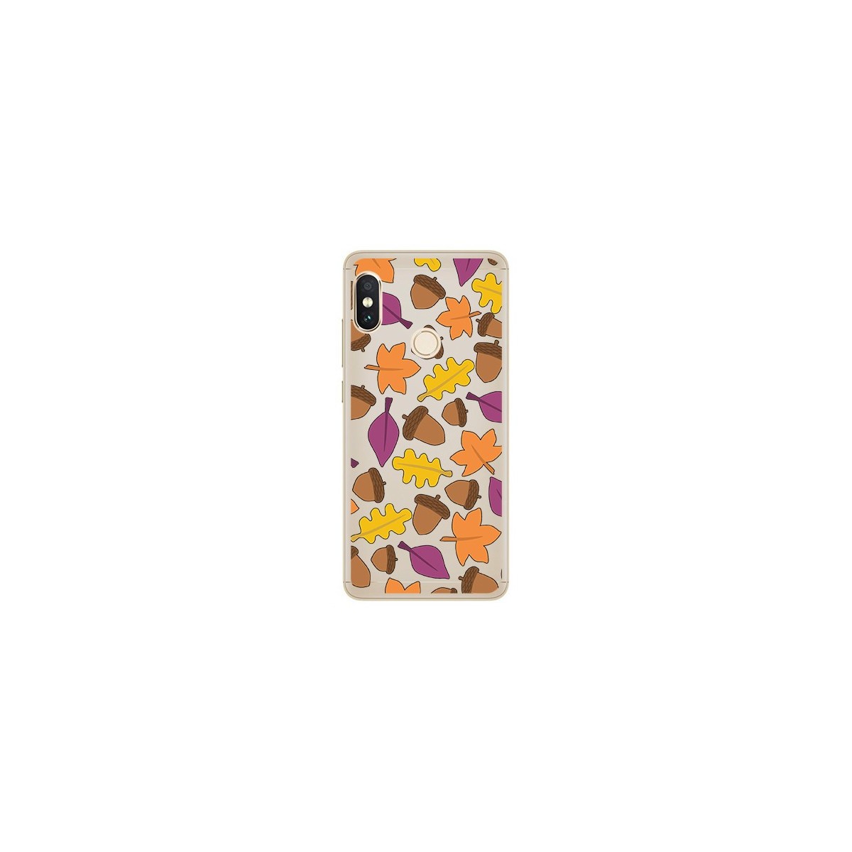 Funda Gel Transparente para Xiaomi Redmi Note 5 / Note 5 Pro Diseño Otoño Dibujos