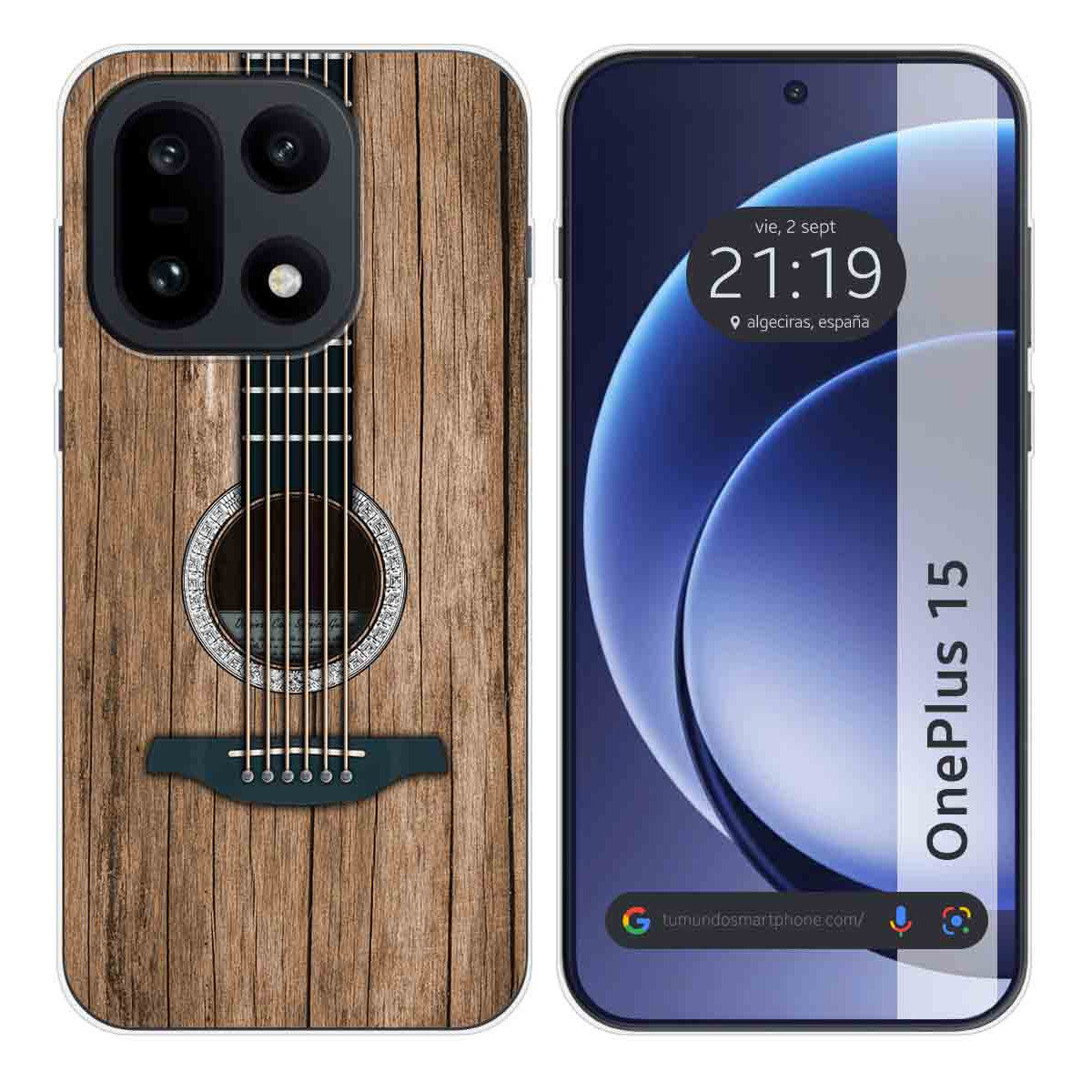Funda Silicona para OnePlus 15 5G diseño Madera...