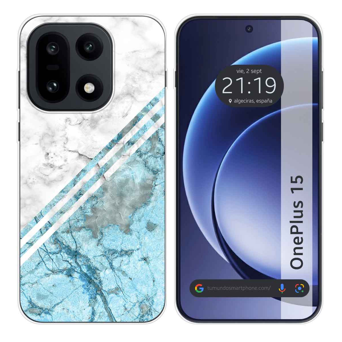 Funda Silicona para OnePlus 15 5G diseño Mármol...