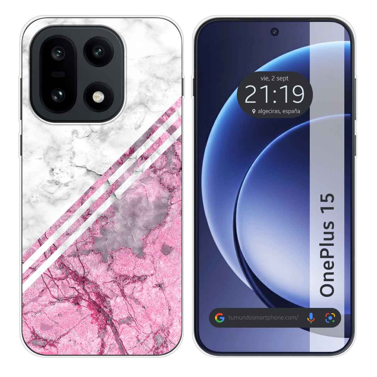 Funda Silicona para OnePlus 15 5G diseño Mármol...