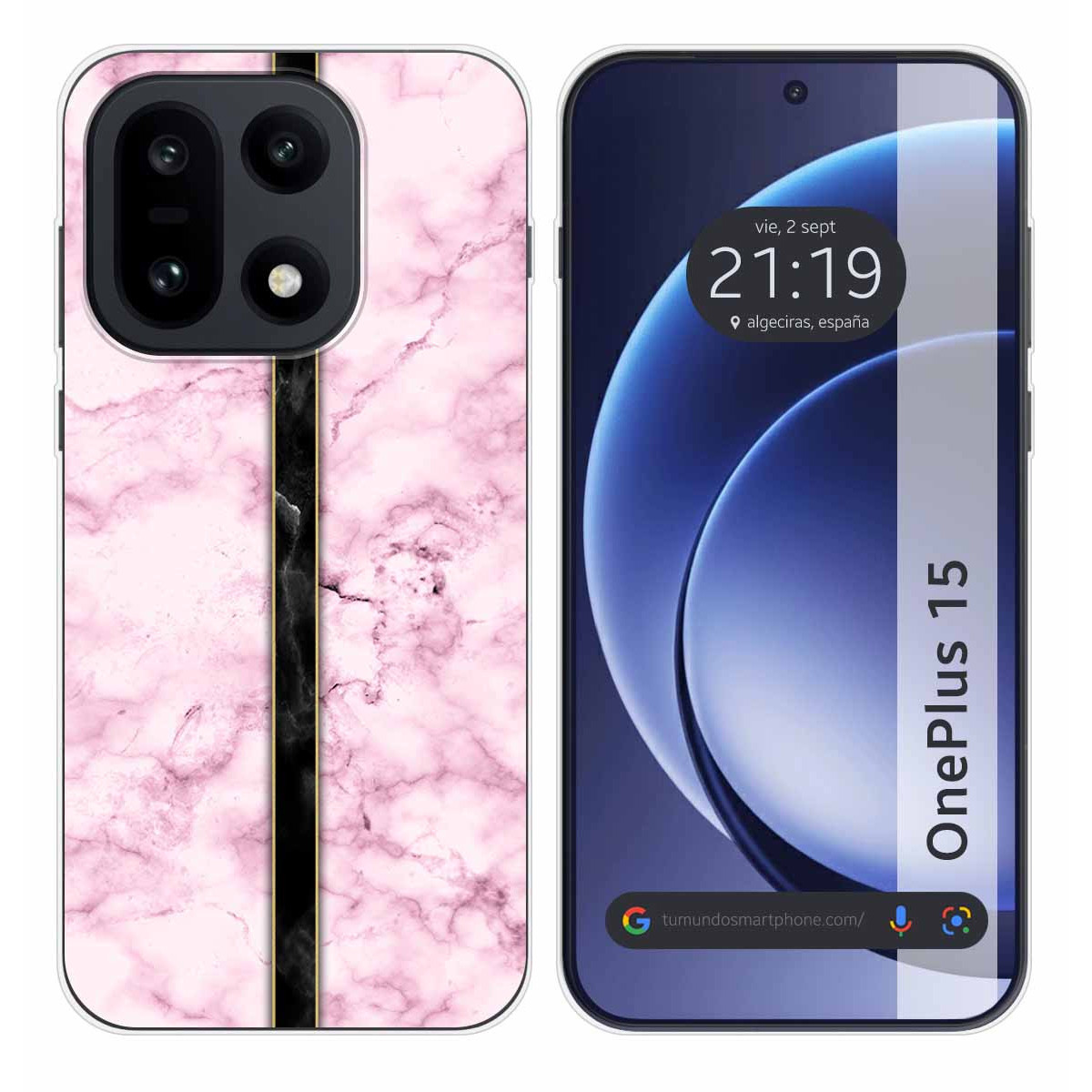 Funda Silicona para OnePlus 15 5G diseño Mármol...