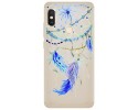 Funda Gel Transparente para Xiaomi Redmi Note 5 / Note 5 Pro Diseño Plumas Dibujos
