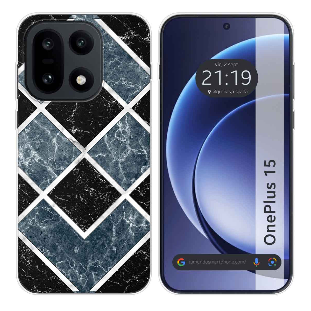 Funda Silicona para OnePlus 15 5G diseño Mármol...