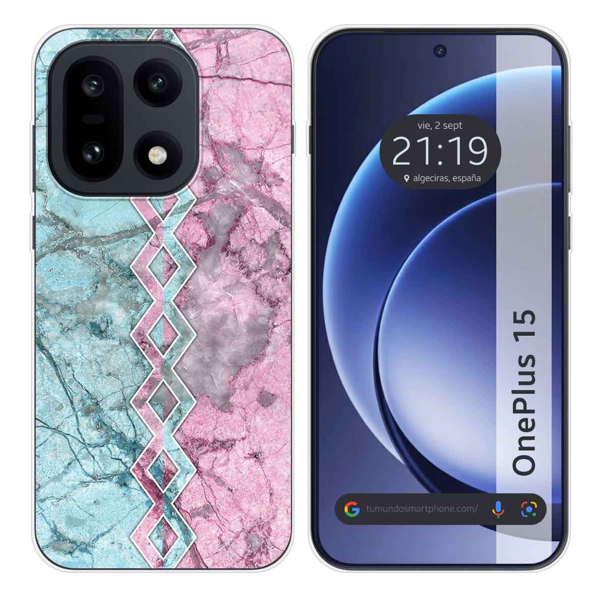 Funda Silicona para OnePlus 15 5G diseño Mármol...