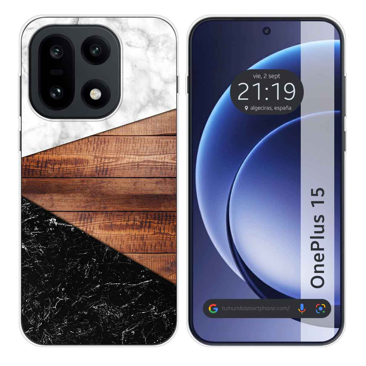 Funda Silicona para OnePlus 15 5G diseño Mármol...