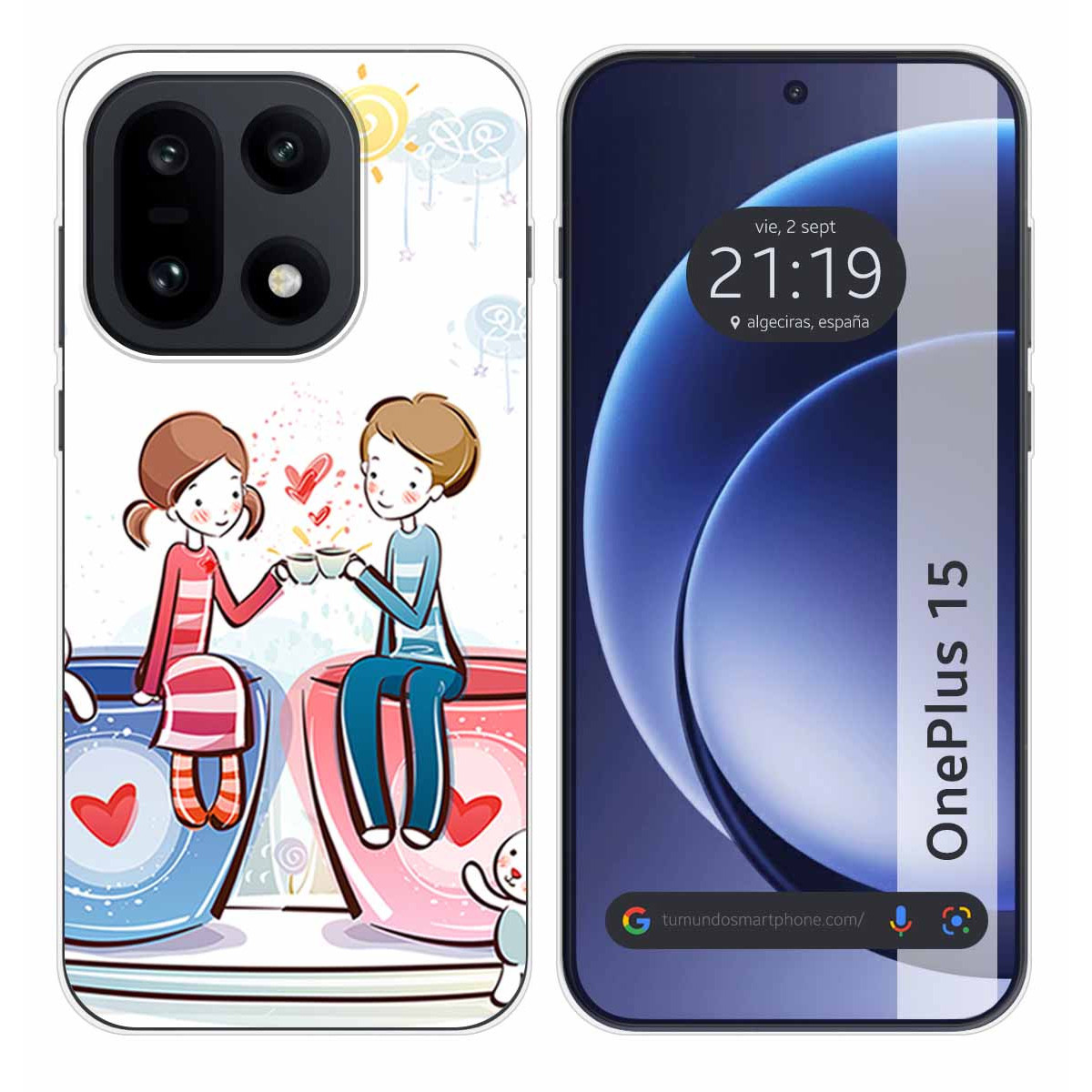 Funda Silicona para OnePlus 15 5G diseño Café...