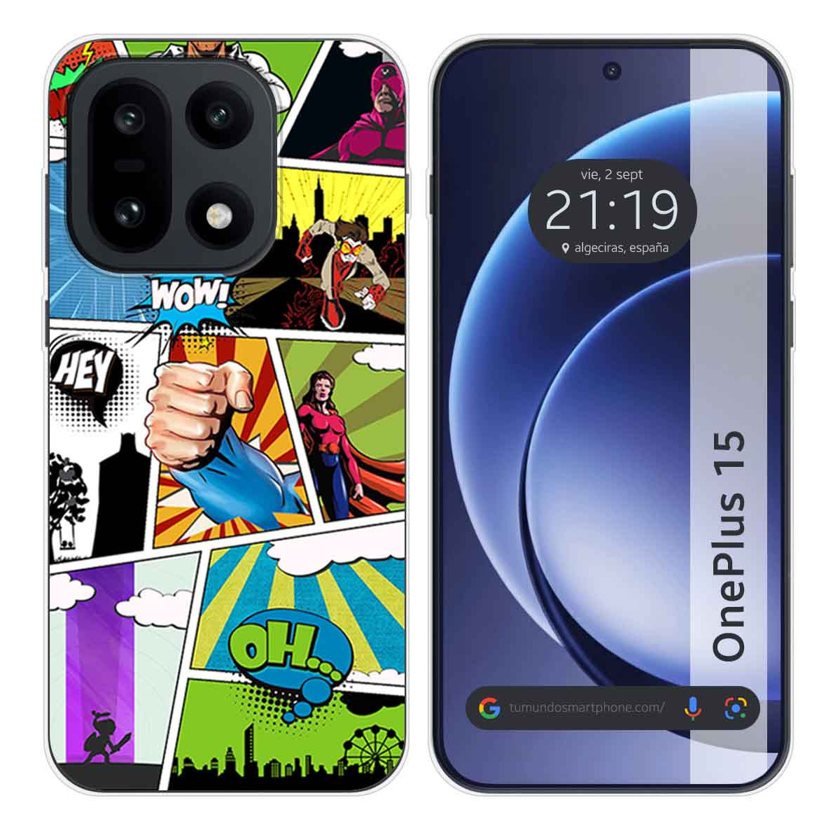 Funda Silicona para OnePlus 15 5G diseño Comic...