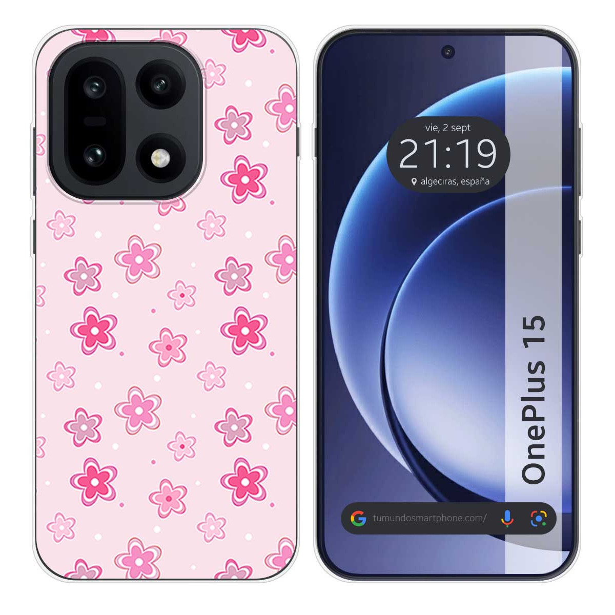 Funda Silicona para OnePlus 15 5G diseño Flores...