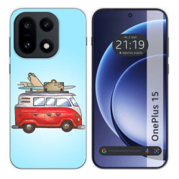 Funda Silicona para OnePlus 15 5G diseño Furgoneta Dibujos